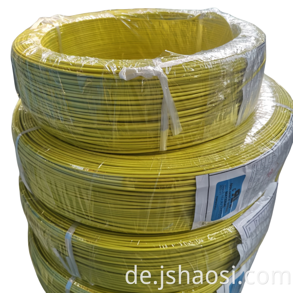UL1330 18# yellow Fluorine plastic wire